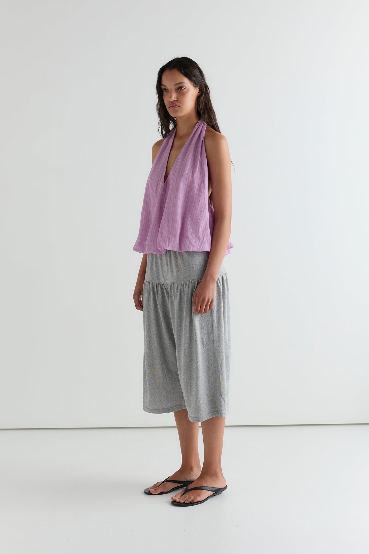 Mid Jersey Lounger - Grey
