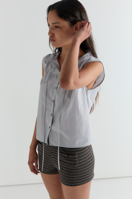 Sleeveless Blouse - Dream Stripe