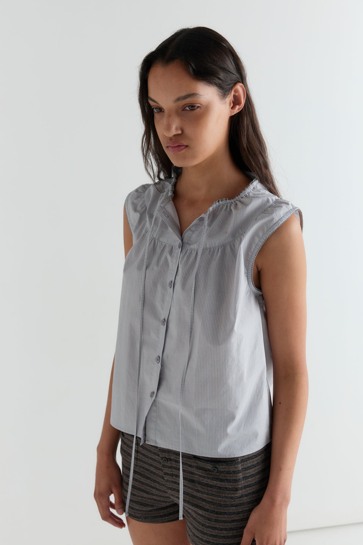 Sleeveless Blouse - Dream Stripe