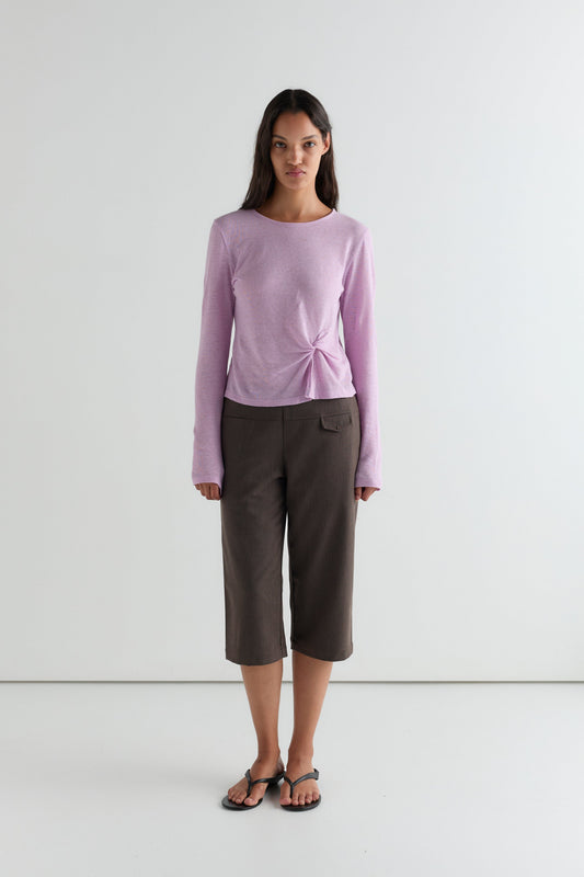 Pocket Capri - Brown