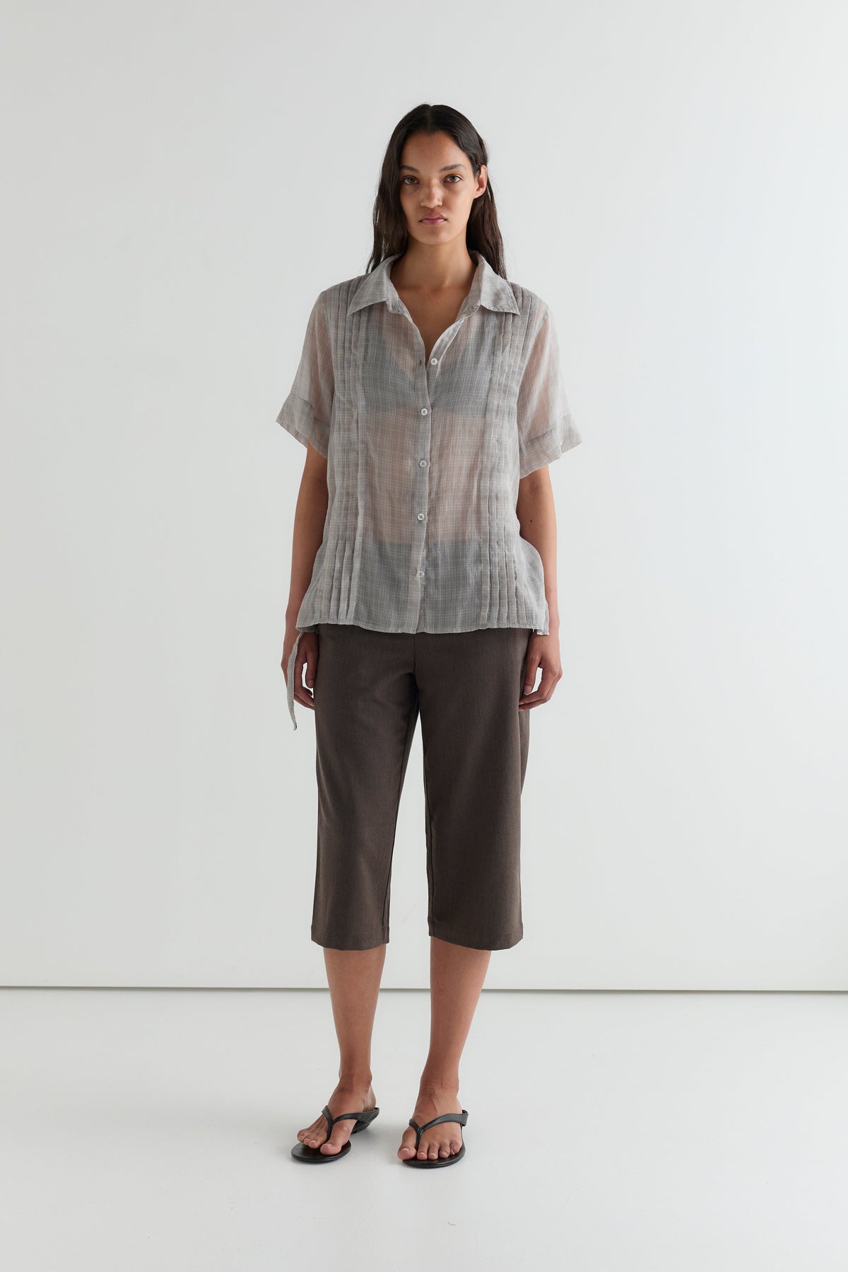 Linear Shirt - Honey Check