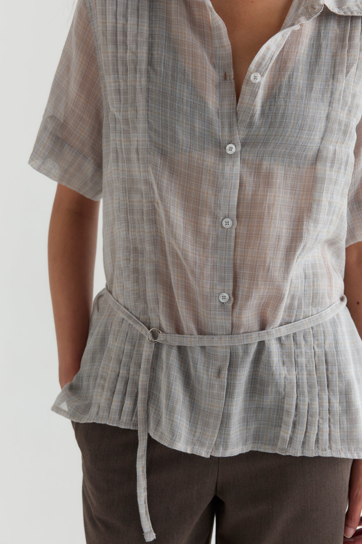 Linear Shirt - Honey Check