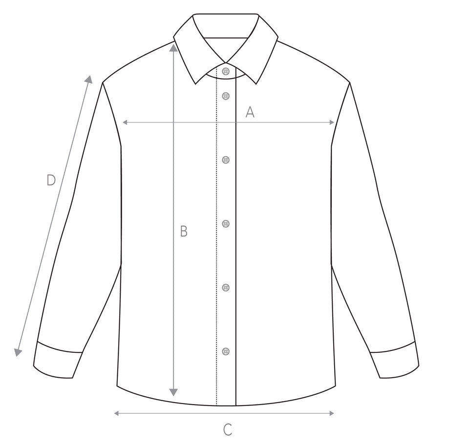 Garment sizing diagram