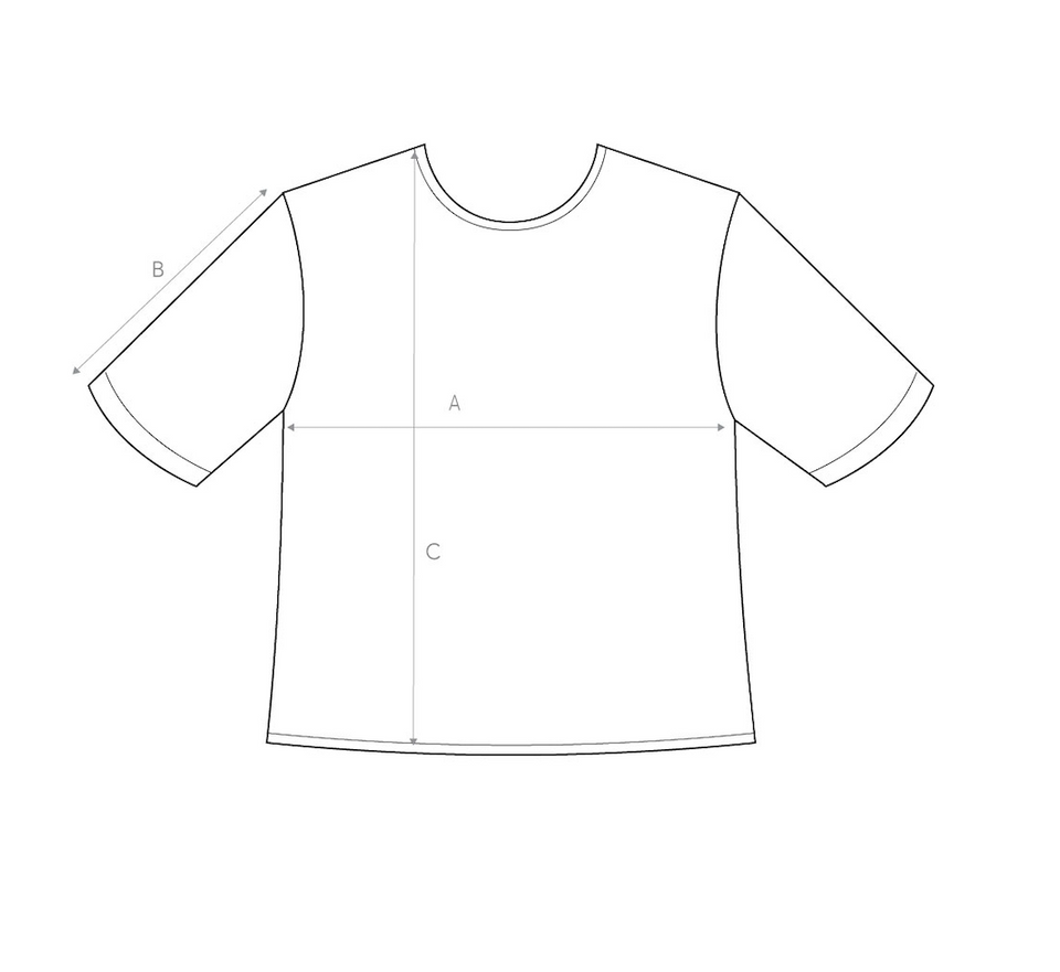 Garment sizing diagram