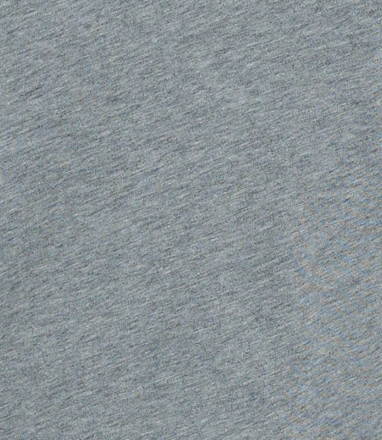 Close-up of the light gray fabric surface from the Deiji Studios Cuff Tie Top - Grey, featuring a soft, slightly textured appearance with subtle irregular lines throughout.