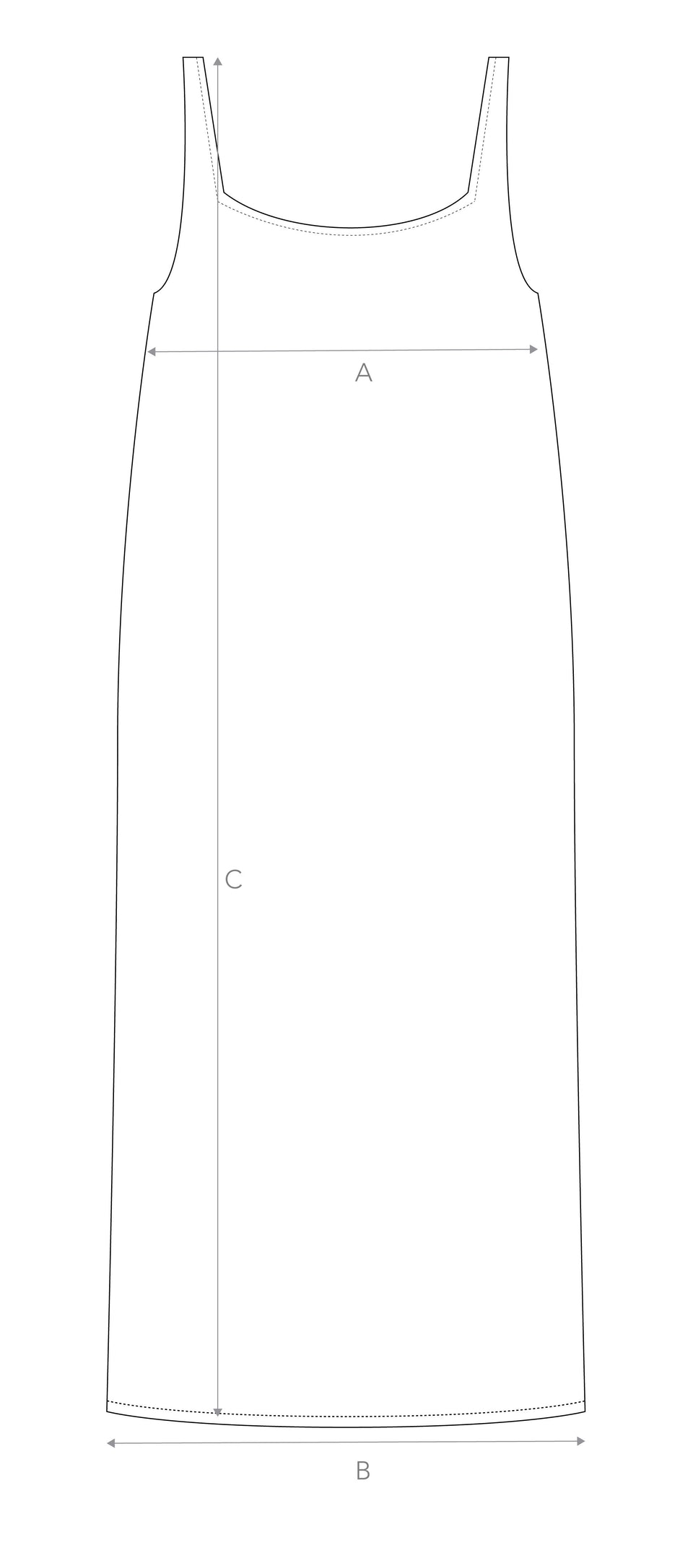 Garment sizing diagram
