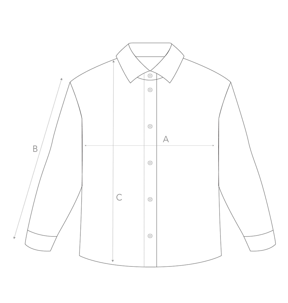 Garment sizing diagram