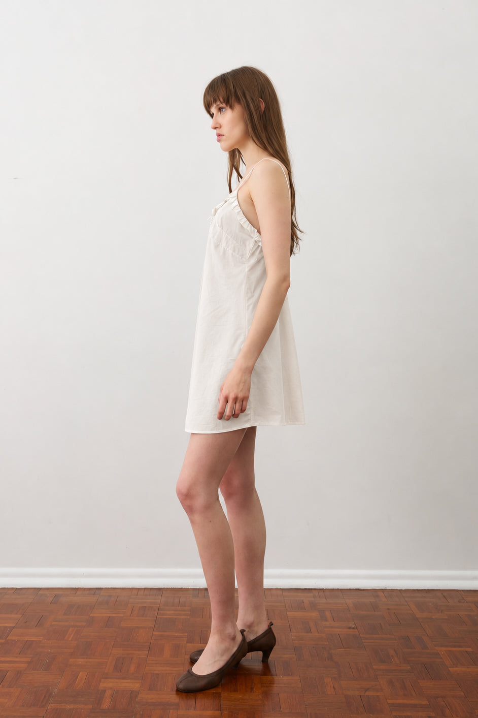 Bias Mini Dress - White