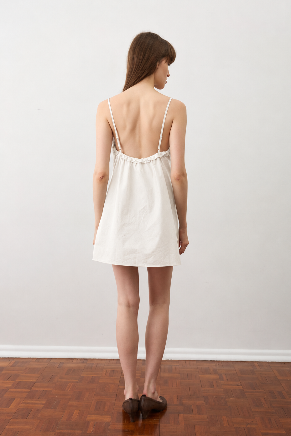 Bias Mini Dress - White