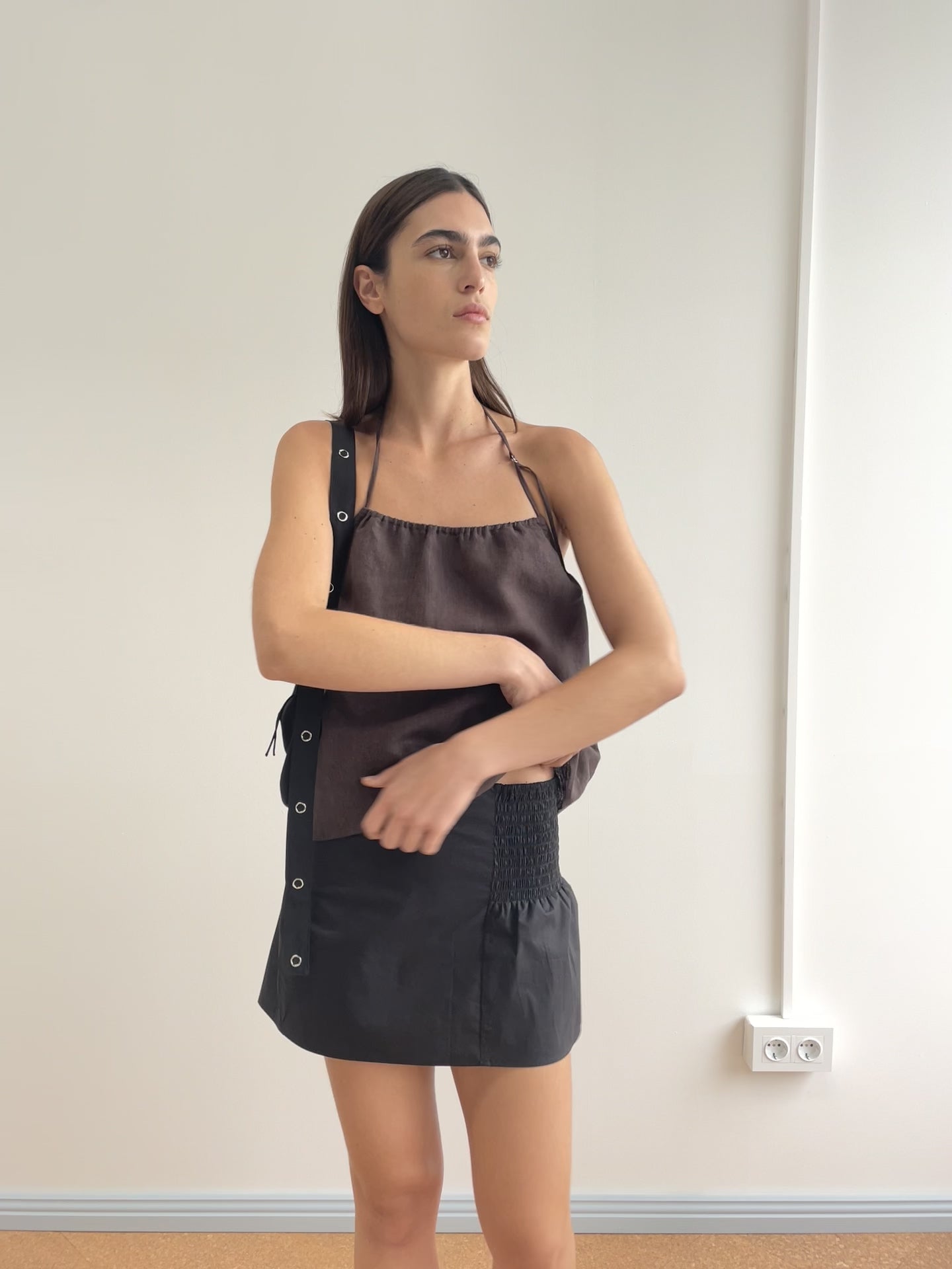 Shirring Skirt - Black