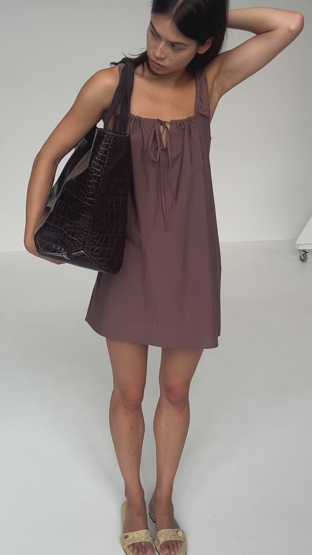 The Bow Dress - Cedar