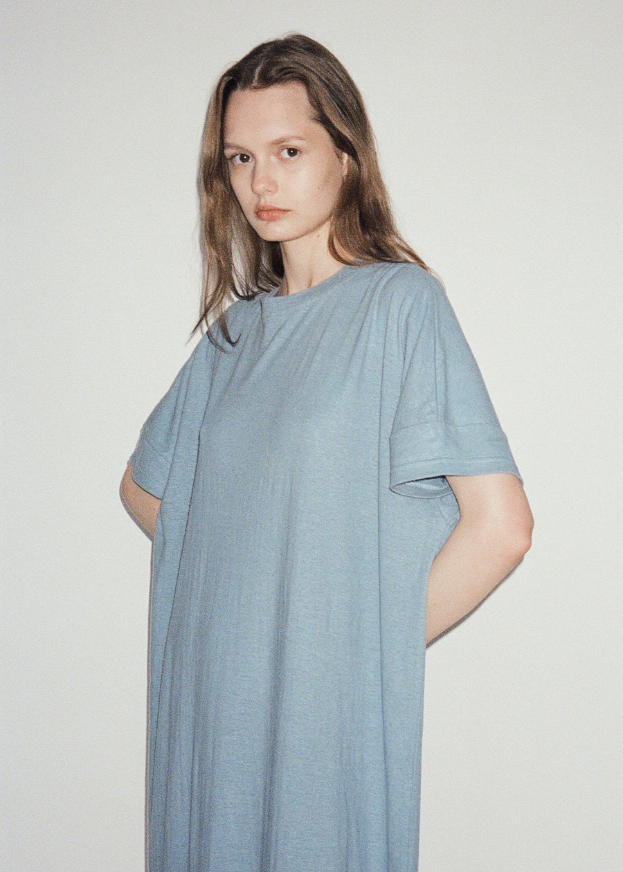 the jersey tee dress - cloud