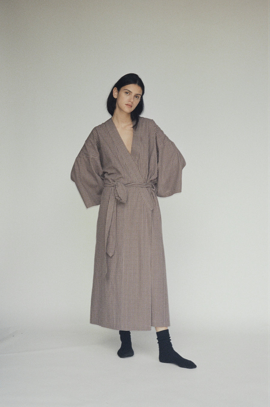 the 02 robe - russet check