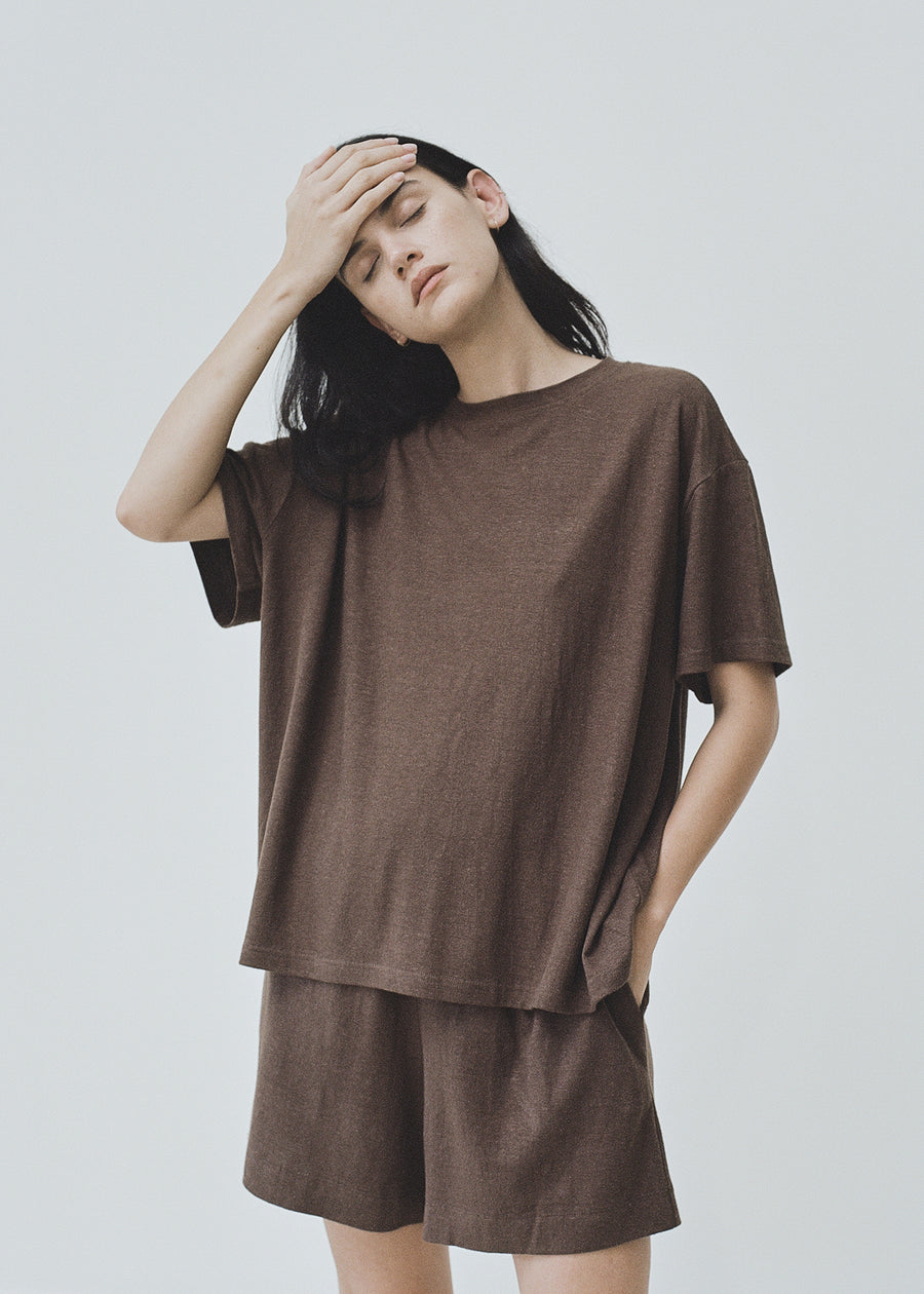 the notes tee - brown