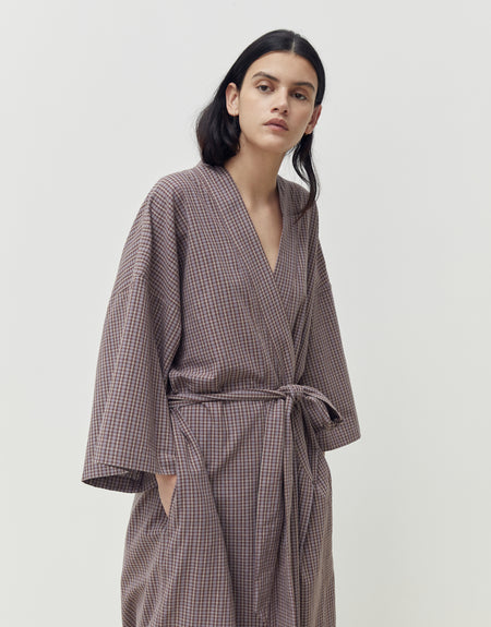 the 02 robe - russet check | Deiji Studios
