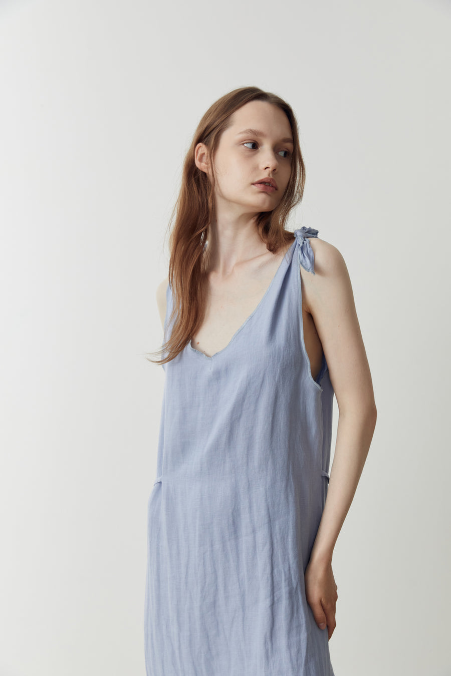 the knot dress - cornflower