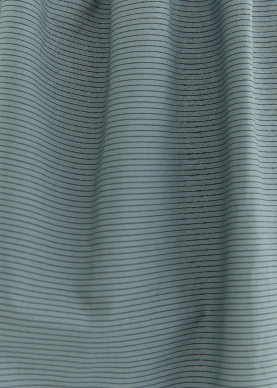 the halter dress - blue green stripe