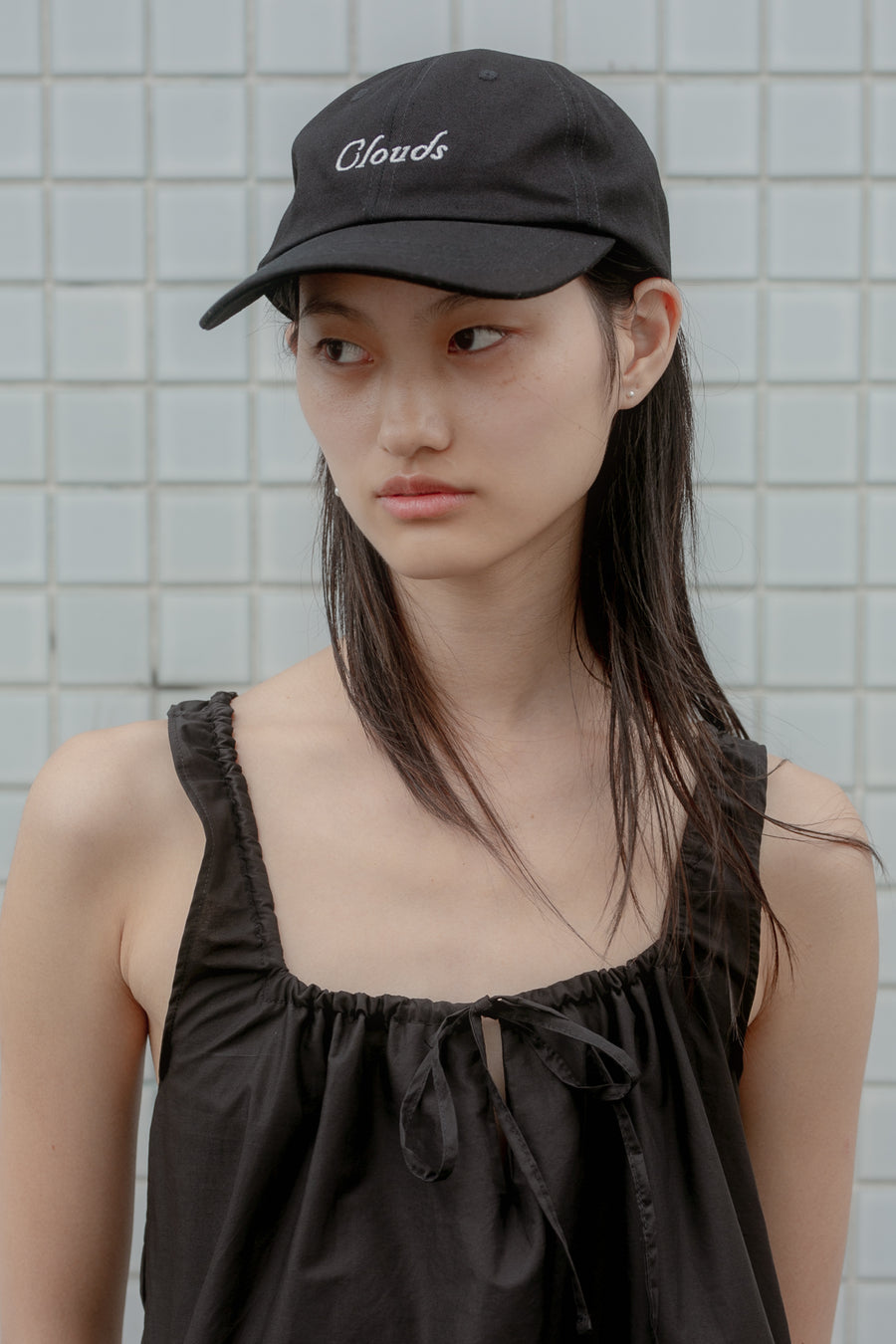the clouds hat - black