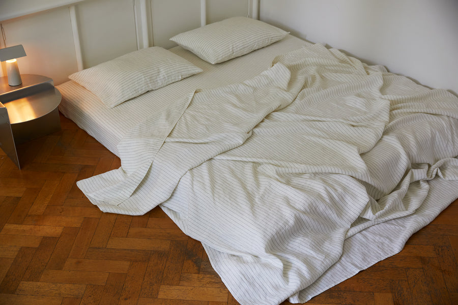 Sheets - botanical stripe