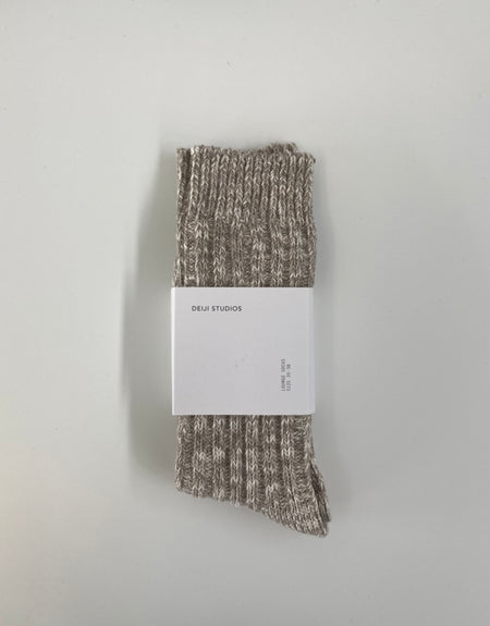 the woven sock - fog | Deiji Studios